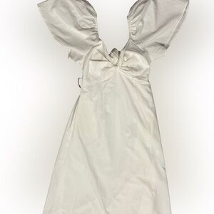 Elegant Off White Indie Back Dress